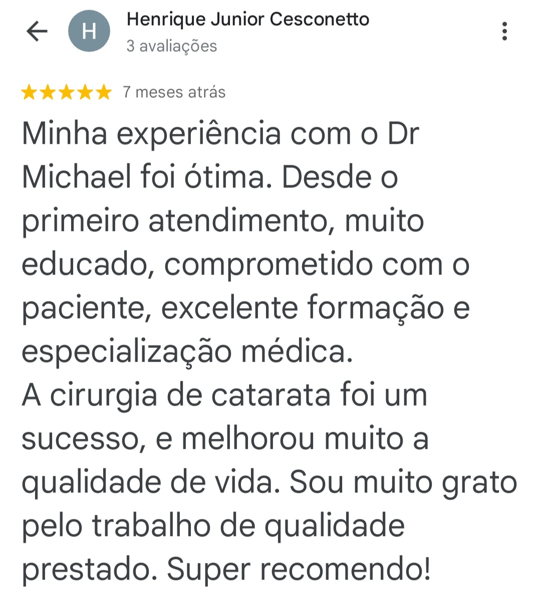 Depoimento para Dr Michael